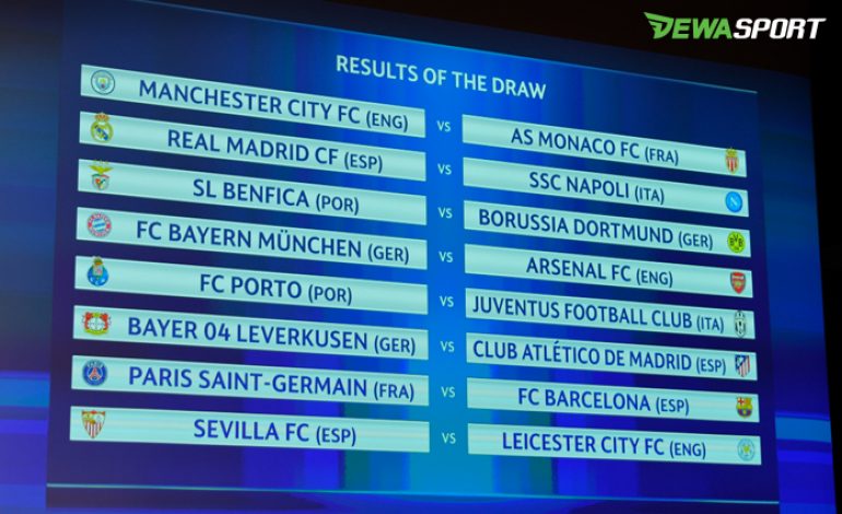 Hasil Undian Babak 16 Besar Liga Champions