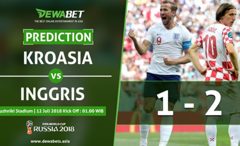 Prediksi Kroasia vs Inggris 12 Juli 2018