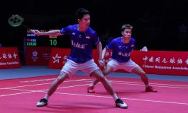 Marcus/Kevin Benamkan Juara Bertahan Li/Liu di Depan Fans China