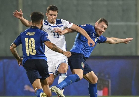 Hasil Pertandingan Italia vs Bosnia Herzegovina: Skor 1-1