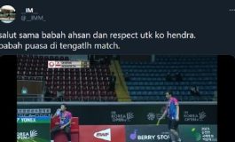 Mohammad Ahsan Sempatkan Buka Puasa di Tengah Pertandingan Korea Open 2022