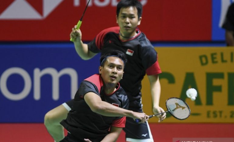 Mohammad Ahsan/Hendra Setiawan Meraih Tiket 16 Besar Usai Mengalahkan Tuan Rumah