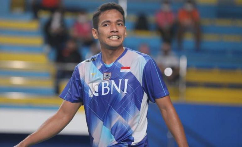 Jonatan Christie kalah di babak pertama, Chico Wardoyo melaju ke babak 16 besar.