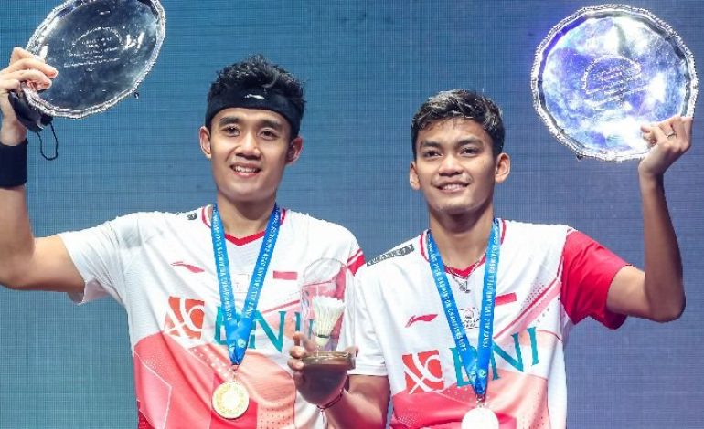Pasangan Ganda Putra Bagas/Fikri Juara All England 2022